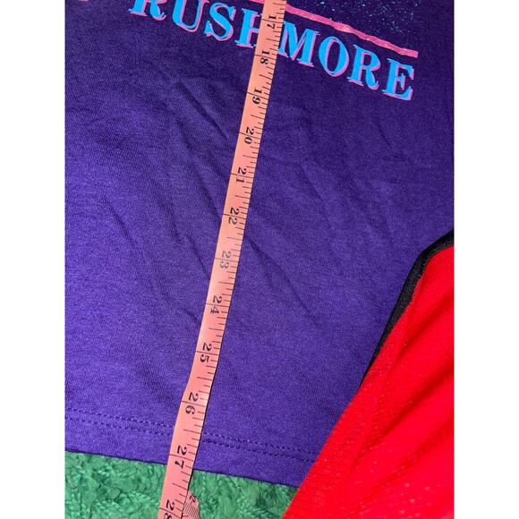 Vintage Mount Rushmore Shirt Firework Purple Graphic Tee 1990s VTG 90s Medium - Picture 13 of 13